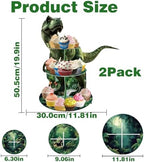 3 Tier Dinosaur Cupcake Stand, Dino Cupcake Stand Cardboard - Easy to Assemble& Reusable(6Dinosaur) in 6dinosaur, alternate