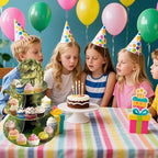 3 Tier Dinosaur Cupcake Stand, Dino Cupcake Stand Cardboard - Easy to Assemble& Reusable(8Dinosaur) in 8dinosaur, alternate