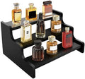 3 Tier Display Risers, Wooden Cologne Organizer for Men, Perfume Organizer Stand, Cologne Stand with Anti-Slip