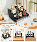 3 Tier Display Risers, Wooden Cologne Organizer for Men, Perfume Organizer Stand, Cologne Stand with Anti-Slip, alternate