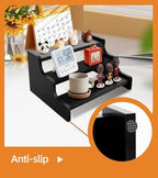 3 Tier Display Risers, Wooden Cologne Organizer for Men, Perfume Organizer Stand, Cologne Stand with Anti-Slip, alternate