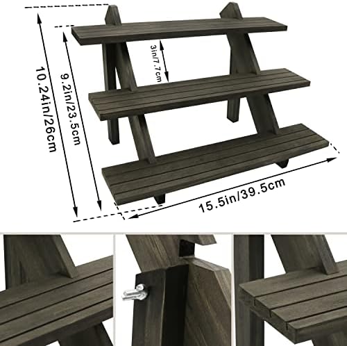 3 Tier Earring Display Stands For Selling, Retail Display Riser Earring, Ring Holder Stand, Removable Countertop, alternate