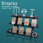 3 Tier Earring Display Stands For Selling, Retail Display Riser Earring, Ring Holder Stand, Removable Countertop, alternate