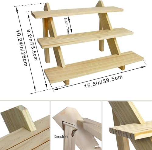 3 Tier Earring Display Stands For Selling, Retail Display Riser Earring, Ring Holder Stand, Removable Countertop, alternate
