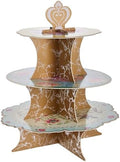 3-Tier Floral Cake Stand for Birthdays, Afternoon Tea Party Birthday, Tea Parties Baby Shower, Wedding Mother's
