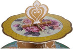 3-Tier Floral Cake Stand for Birthdays, Afternoon Tea Party Birthday, Tea Parties Baby Shower, Wedding Mother's, alternate