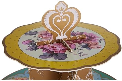 3-Tier Floral Cake Stand for Birthdays, Afternoon Tea Party Birthday, Tea Parties Baby Shower, Wedding Mother's, alternate