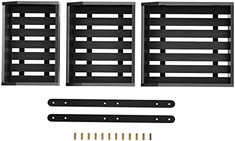 3-Tier Fruit Basket for Kitchen Counter, Black, Self-assembly in Black, alternate view 4