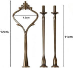 3 Tier Fruit Cake Stand Hardware 5 Set Crown Tiered Tray Hardware Kits Dessert Stand Holder (Plate not Included), alternate