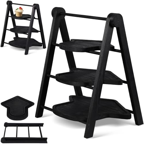 3 Tier Graduation Cap Serving Trays Wooden Platters 13'' 11'' 9'' Plate Board Reusable Plate Congrats Grad Party
