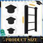 3 Tier Graduation Cap Serving Trays Wooden Platters 13'' 11'' 9'' Plate Board Reusable Plate Congrats Grad Party, alternate