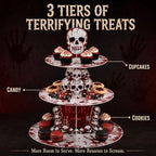 3-Tier Halloween Bloody Cupcake Stand Party Decorations in Blood, alternate view 7