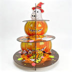 3-Tier Halloween Cupcake Stand Pumpkin Stack Dessert Display Holder in Halloween