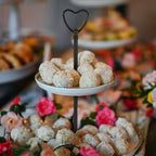 3 Tier Heart Shape Metal Cake Stand Holder Heavy Duty Fruit Plate Handle Fittings Hardware Rod(Black) in Black, alternate