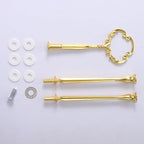 3 Tier Little Crown Tiered Tray Hardware Kit, Gold Cake Stand Hardware in gold, alternate view 4
