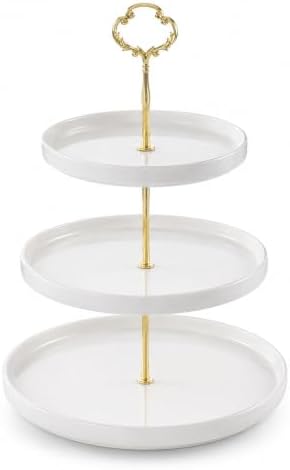 3 Tier Little Crown Tiered Tray Hardware Kit, Gold Cake Stand Hardware in gold, alternate view 5