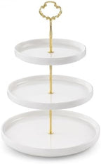 3 Tier Little Crown Tiered Tray Hardware Kit, Gold Cake Stand Hardware in gold, alternate view 5