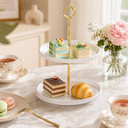 3 Tier Little Crown Tiered Tray Hardware Kit, Gold Cake Stand Hardware in gold, alternate view 6