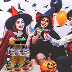 3-Tier Magical Cupcake Stand - Wizard Birthday & Halloween Party Cake Stand - Round in Colorful, alternate view 2