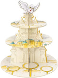 3-Tier Magical Cupcake Stand - Wizard Birthday & Halloween Party Cake Stand - Gift for Magical Lovers (Birthday
