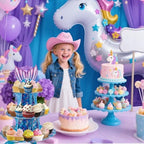 3 Tier Mermaid Cupcake Stand, Suitable for Ocean Themes - Easy to Assemble& Reusable(Mermaid) in Mermaid, alternate view 5