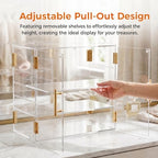 3-Tier Pastry Display Case, Countertop Bakery Display Case in 3Tier-18.9′′L x 10.2′′W x 16.1′′H in Transparent, alternate
