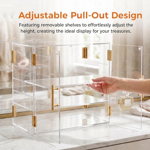 3-Tier Pastry Display Case, Countertop Bakery Display Case in 3Tier-18.9′′L x 10.2′′W x 16.1′′H in Transparent, alternate