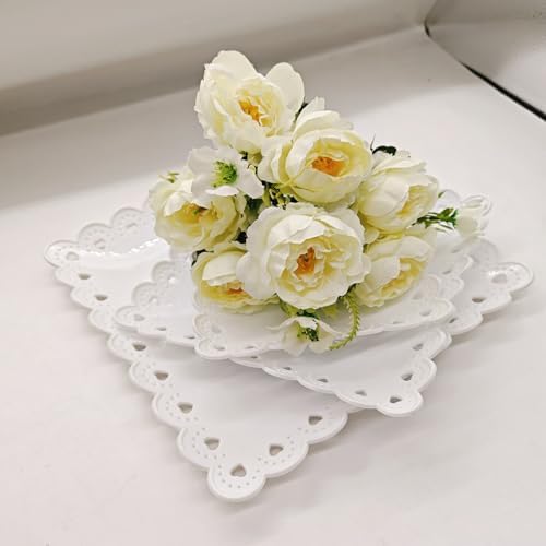 3 Tier Plastic Dessert Cupcake Stand Cupcake Tower Stand White Cupcake Holder Tiered Serving Trays for Dessert, alternate