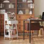 3 Tier Rolling Cart - Metal Utility Cart with Storage Drawer and Wheels, Versatile Art & Craft Organizer for, alternate view