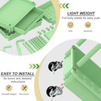 3 Tier Rolling Utility Cart Organizer with Removable Drawer, Green in Green, alternate view 4