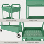 3 Tier Rolling Utility Cart with Drawer, Rolling Storage Cart, Storage Cart for Kitchen, Bathroom, Living Room, alternate