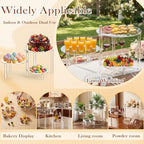 3 Tier Rotating Cupcake Stand, 360° Acrylic Dessert Display Stand, Clear Round Tiered Cake Holder Serving Tray, alternate