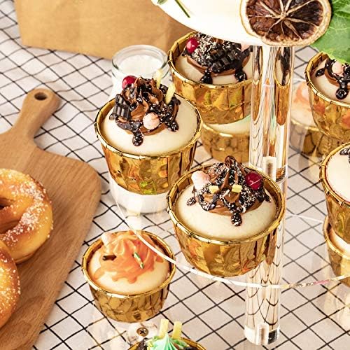 3 Tier Round Cupcake Stand, Acrylic Cake stand, Cupcake Tower Stand, Premium Cupcake Holder For 23 Cupcakes, alternate view 4