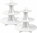 3-Tier Round Cupcake Stand, Cardboard Cupcake Tower, Dessert Cup Cake Stand Tower for Birthday Wedding Party