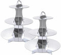 3-Tier Round Cupcake Stand, Cardboard Cupcake Tower, Dessert Cup Cake Stand Tower for Birthday Wedding Party