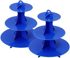 3-Tier Round Cupcake Stand, Cardboard Cupcake Tower, Dessert Cup Cake Stand Tower for Birthday Wedding Party