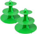 3-Tier Round Cupcake Stand, Cardboard Cupcake Tower, Dessert Cup Cake Stand Tower for Birthday Wedding Party