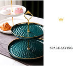 3 Tier Round Porcelain Tiered Cupcake Stand, Tiered Serving Stand, Dessert Stand, Serving Tray Platter for Tea, alternate