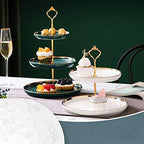 3 Tier Round Porcelain Tiered Cupcake Stand, Tiered Serving Stand, Dessert Stand, Serving Tray Platter for Tea, alternate
