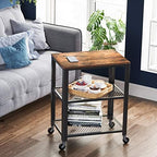 3-Tier Serving Cart on Wheels with Storage, alternate view 5