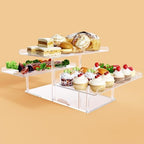 3 Tier Serving Tray for Entertaining, Acrylic Dessert Table Display Set for Party Supplies, Serving Platters and, alternate