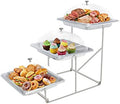 3 Tier Serving Trays Platters Catering Buffet Food Display Stand for Party in Set A, Platters 1.6inch