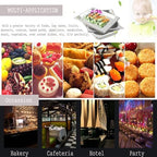 3 Tier Serving Trays Platters Catering Buffet Food Display Stand for Party in Set A, Platters 1.6inch, alternate view 6