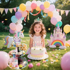 3 Tier Unicorn Cupcake Stand, Cupcake Stand Cardboard - Easy to Assemble& Reusable(2Unicorn) in 2unicorn, alternate view 6
