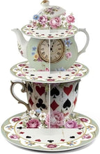 3 Tier Wonderland Themed Party Decoration Cupcake Stand Decoration in Multicolor
