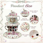 3 Tier Wonderland Themed Party Decoration Cupcake Stand Decoration in Multicolor, alternate view 4