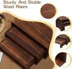 3-Tier Wooden Cupcake Stand & Display Risers, for Food Desserts & More, Sturdy & Reusable, alternate view 4
