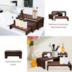3-Tier Wooden Cupcake Stand & Display Risers, for Food Desserts & More, Sturdy & Reusable, alternate view 6