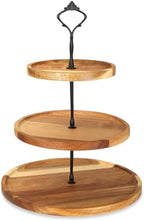 3 Tier Wooden Cupcake Stand in Wood