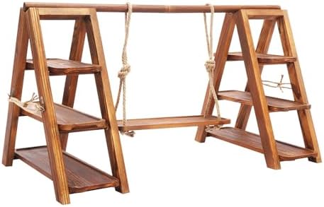 3 Tier Wooden Dessert Table Display Set Wooden Cupcake Stand Serving Tray Ladder Stand Party Food Display Set